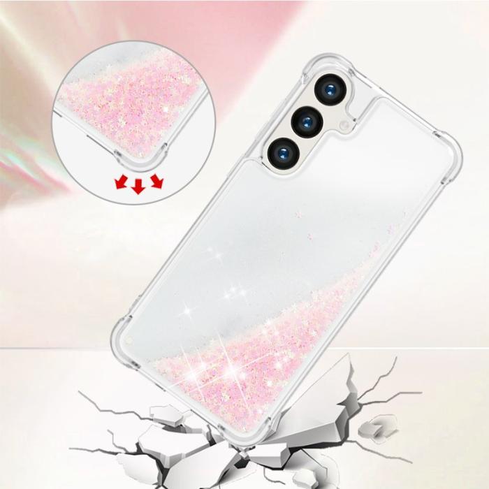 OEM - Mobilskal för Samsung Galaxy S26 Plus TPU Glitter Shockproof - Rosa