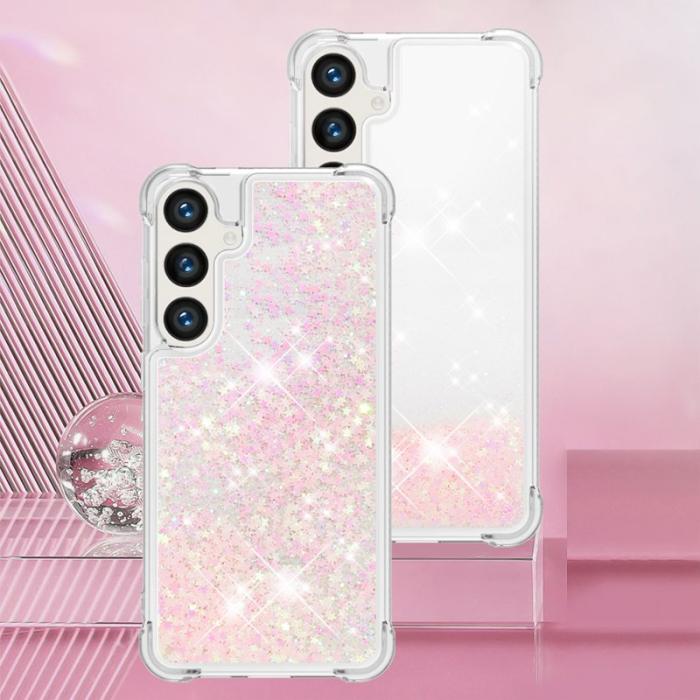 OEM - Mobilskal för Samsung Galaxy S26 Plus TPU Glitter Shockproof - Rosa