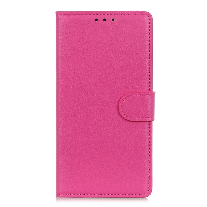 A-One Brand - iPhone 17 Plånboksfodral Litchi Texture - Rosa
