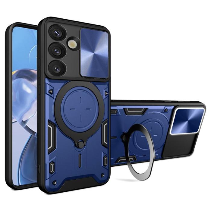 OEM - Mobilskal för Samsung Galaxy S26 TPU + PC med Kickstand - Blå