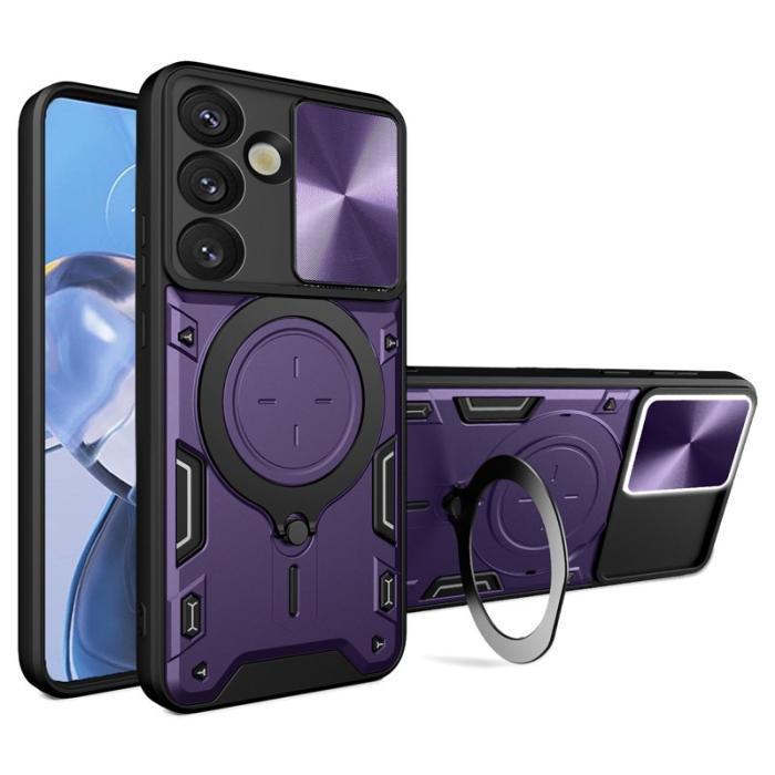 OEM - Mobilskal för Samsung Galaxy S26 TPU + PC med Kickstand - Lila