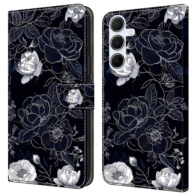 Galaxy A17 5G Plånboksfodral Pattern Printing - Vintage Flowers | 2353 | AlltMobil