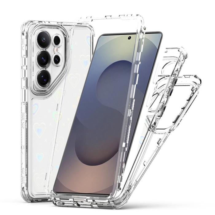 OEM - Mobilskal för Samsung Galaxy S26 Ultra Transparent TPU - Hjärtan