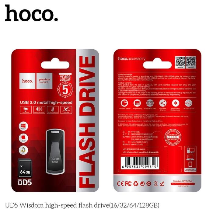 Hoco - HOCO pendrive WISDOM High-Speed UD5 64GB USB3.0