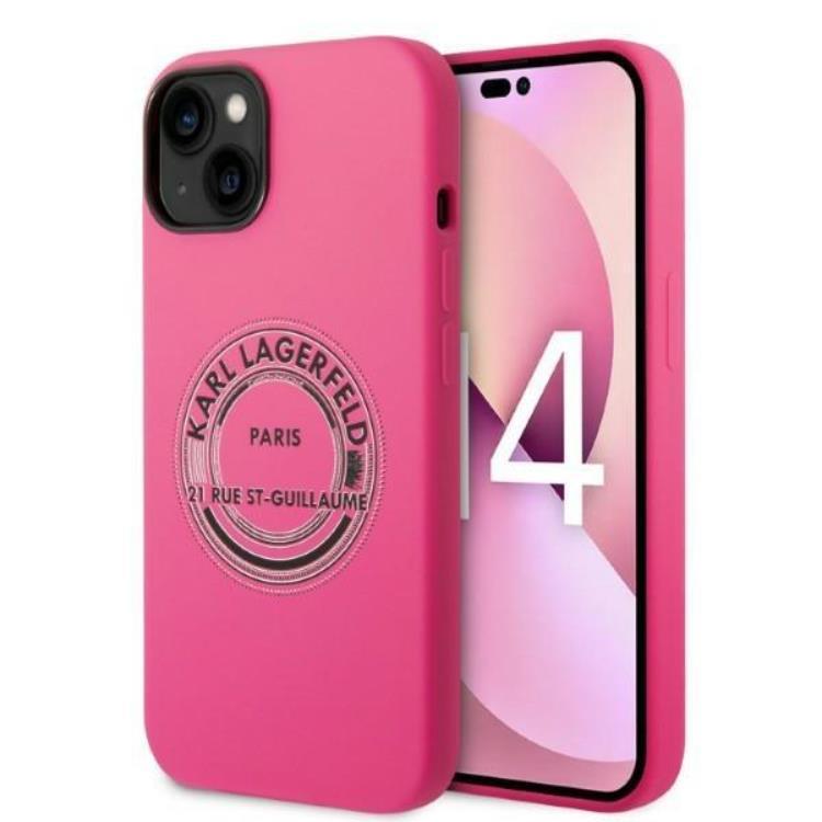 Karl Lagerfeld iPhone 14 Plus Skal Silicone RSG - Rosa | 2353 | AlltMobil