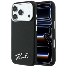KARL LAGERFELD - Karl Lagerfeld Mobilskal F&ouml;r iPhone 18 Pro/17 Pro Magsafe Saffiano Small Script