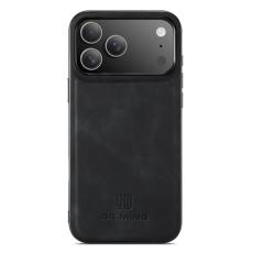 DG.MING - DG.MING Mobilskal till iPhone 17 Pro PU L&auml;der Hybrid Svart