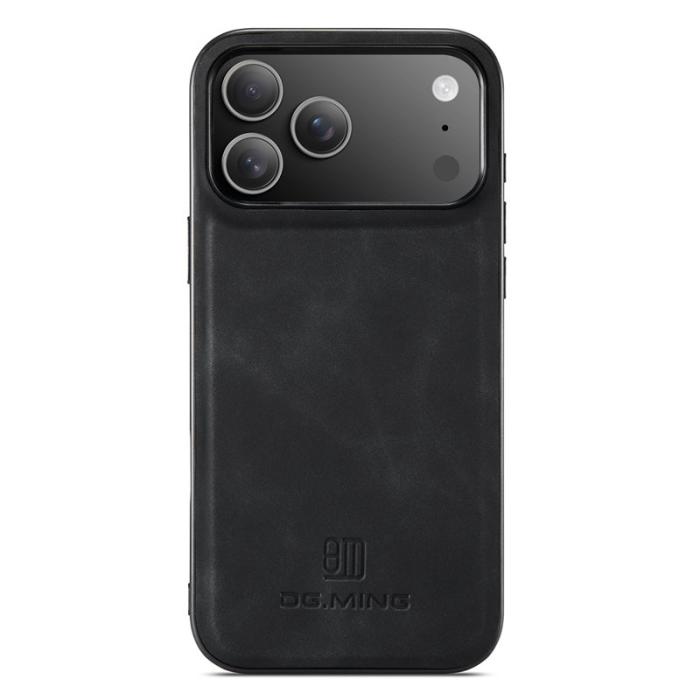 DG.MING - DG.MING Mobilskal till iPhone 17 Pro PU Läder Hybrid Svart