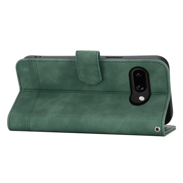 DIERFENG - DIERFENG DF-03 Google Pixel 9a Plånboksfodral Konstläder - Grön