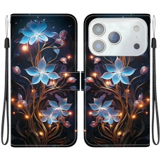 A-One Brand - iPhone 17 Pro Max Plånboksfodral Med Lanyard - Small Lantern Flower