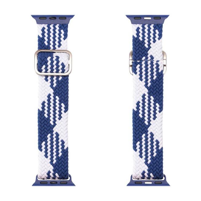 Dux Ducis - Dux Ducis Apple Watch 7/6/5/4/3/2/SE (41/40/38mm) Armband - Blå/Vit