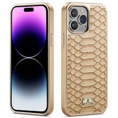 FIERRE SHANN - FIERRE SHANN f&ouml;r iPhone 14 Pro Fodral KonstL&auml;der - Gul