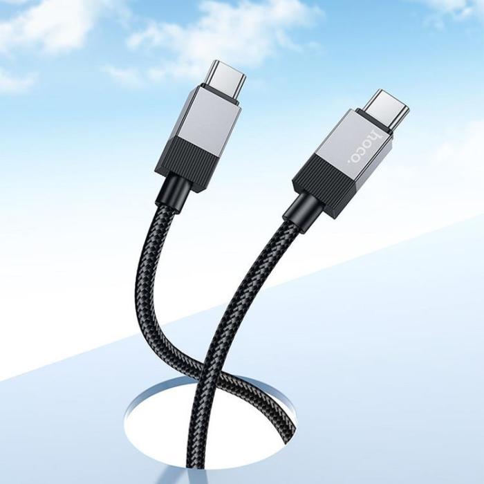 Hoco - Hoco USB-C - USB-C 60W 3A Kabel 1m X110 - Svart