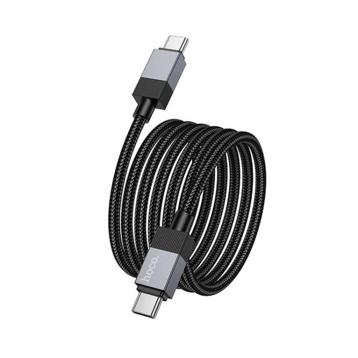 Hoco - Hoco USB-C - USB-C 60W 3A Kabel 1m X110 - Svart