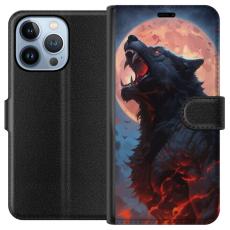 iSecrets - Plånboksfodral till Apple iPhone 13 Pro med Ylande varg