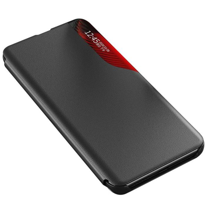 OEM - Galaxy A24 4G Mobilfodral View Flip Stand - Blå