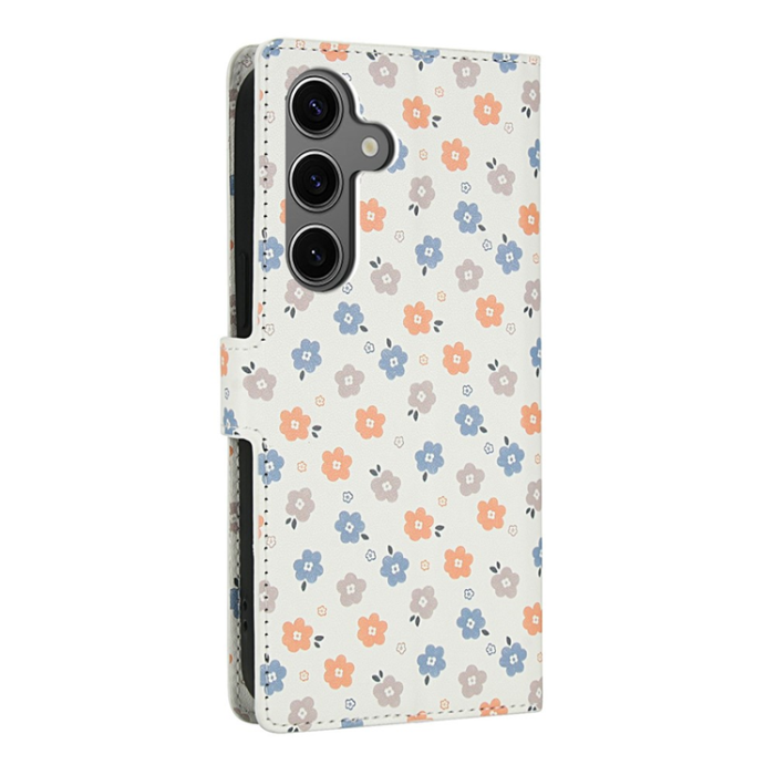 A-One Brand - Galaxy S25 Plus - S24 Plus Plånboksfodral Rhombic Floral A4