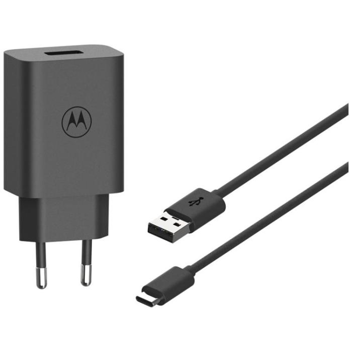 Motorola - Motorola Snabbladdare 33W USB-A med 1m Kabel TurboPower - Svart