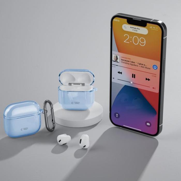 Tech-Protect - Tech-Protect Apple Airpods 4 Skal Flexair - Baby Blå