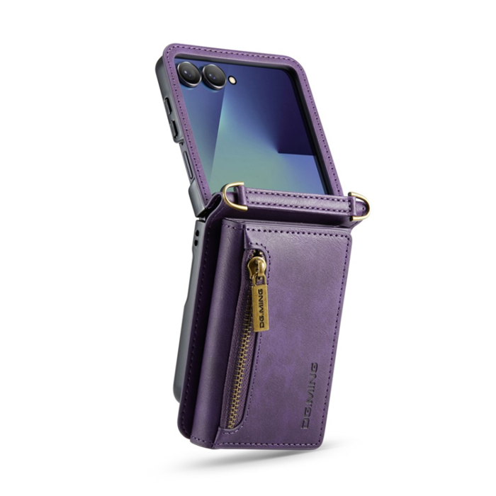 DG.MING - DG.MING Galaxy Z Flip 7 Mobilskal RFID Blocking M5 - Lila