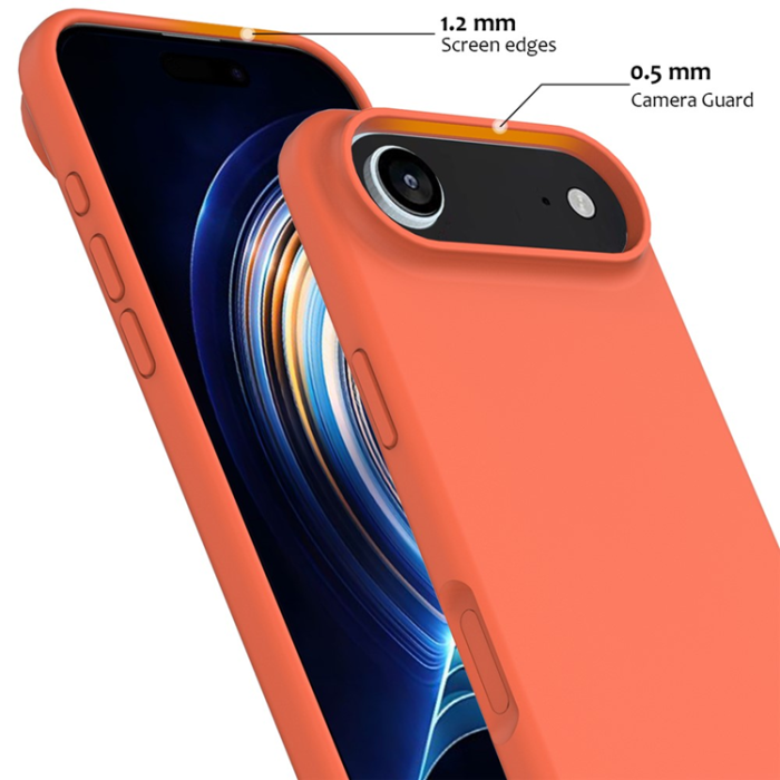 A-One Brand - iPhone 17 Air Mobilskal MagSafe Silikon Anti-Drop - Orange