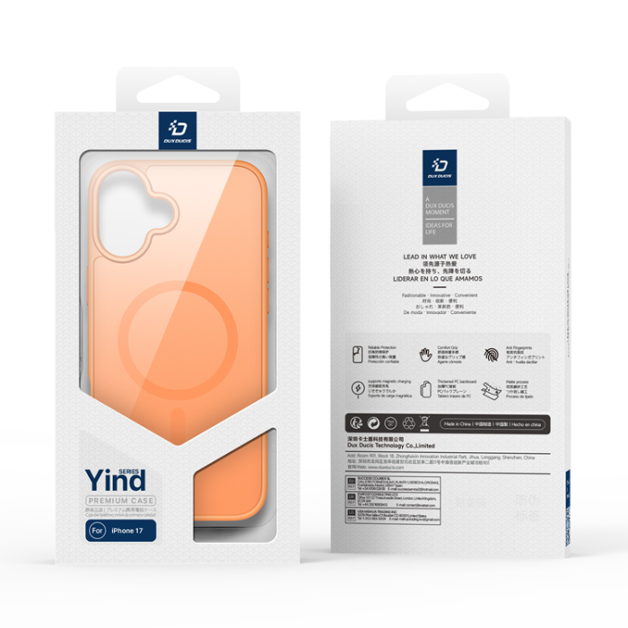 Dux Ducis - Dux Ducis iPhone 17 Mobilskal MagSafe Yind - Orange