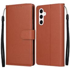 OEM - Samsung Galaxy S26 Plus Fodral St&auml;ll PU L&auml;der - Brun