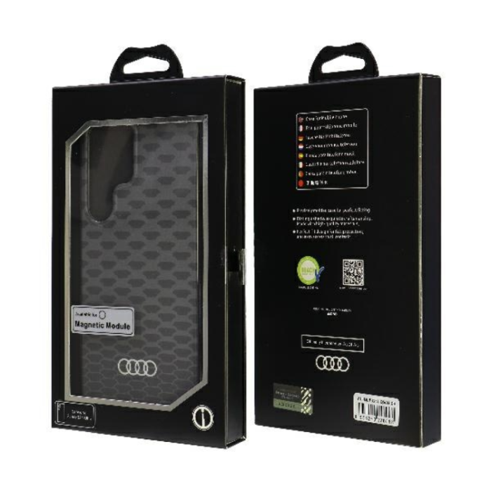 Audi - Audi Galaxy S24 Ultra Mobilskal Magsafe Stitching Pattern - Svart