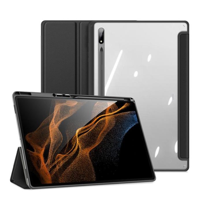 UTGATT1 - Dux Ducis Galaxy Tab S8 Ultra Skal Toby Armored Flip Smart - Svart