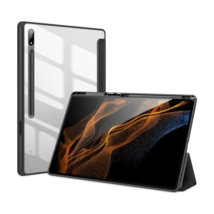 UTGATT1 - Dux Ducis Galaxy Tab S8 Ultra Skal Toby Armored Flip Smart - Svart