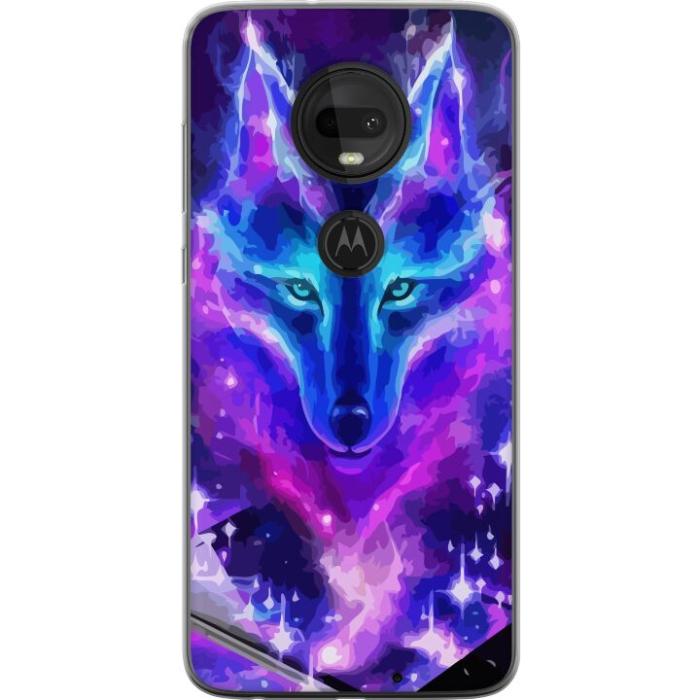 iSecrets - Mobilskal till Motorola Moto G7 med Neon Varg