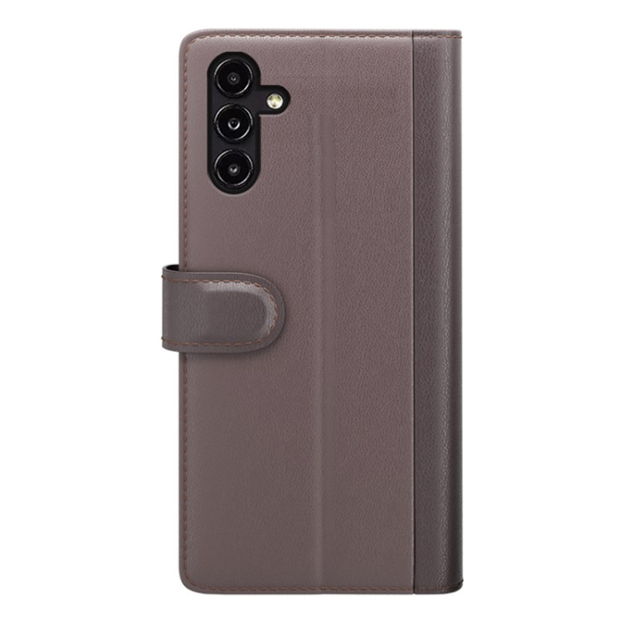 A-One Brand - Galaxy A14 5G/4G Plånboksfodral Äkta Läder Folio Flip - Brun