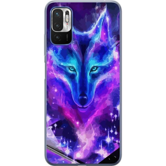 iSecrets - Mobilskal till Xiaomi Redmi Note 10 5G med Neon Varg