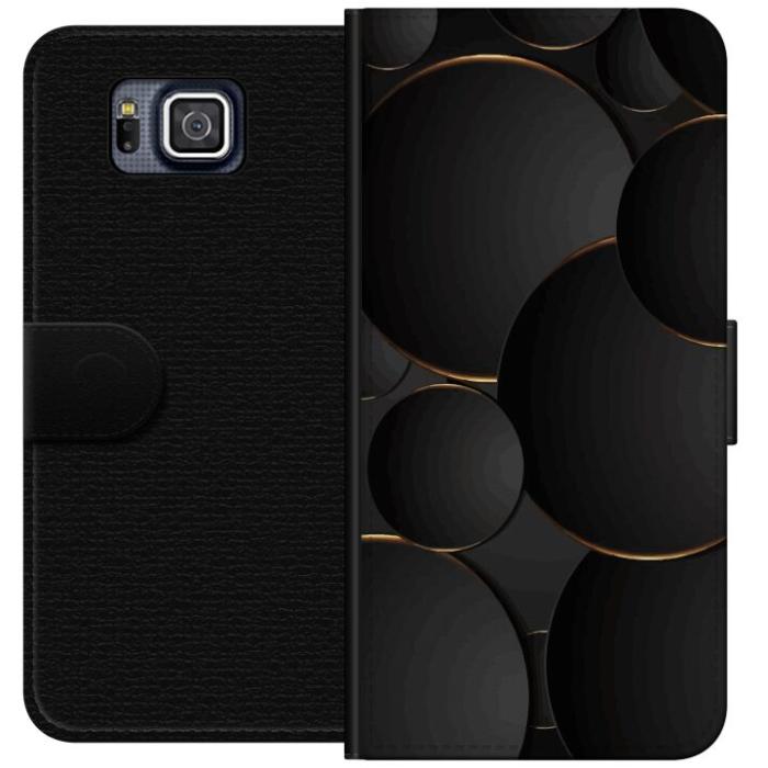 iSecrets - Plånboksfodral till Samsung Galaxy Alpha med Lyxig Cirklar