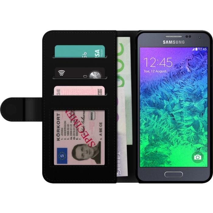 iSecrets - Plånboksfodral till Samsung Galaxy Alpha med Lyxig Cirklar