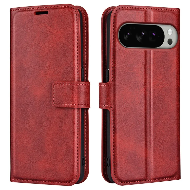 Google Pixel 10 Pro XL Plånboksfodral Calf Texture - Röd | 2353 | AlltMobil
