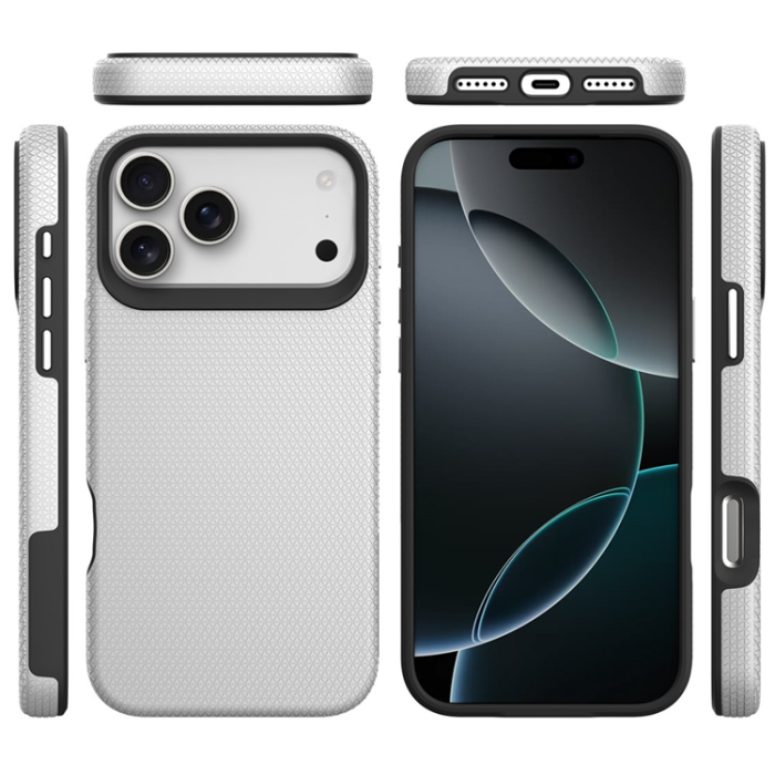 A-One Brand - iPhone 17 Pro Mobilskal MagSafe Protective TPU+PC - Silver