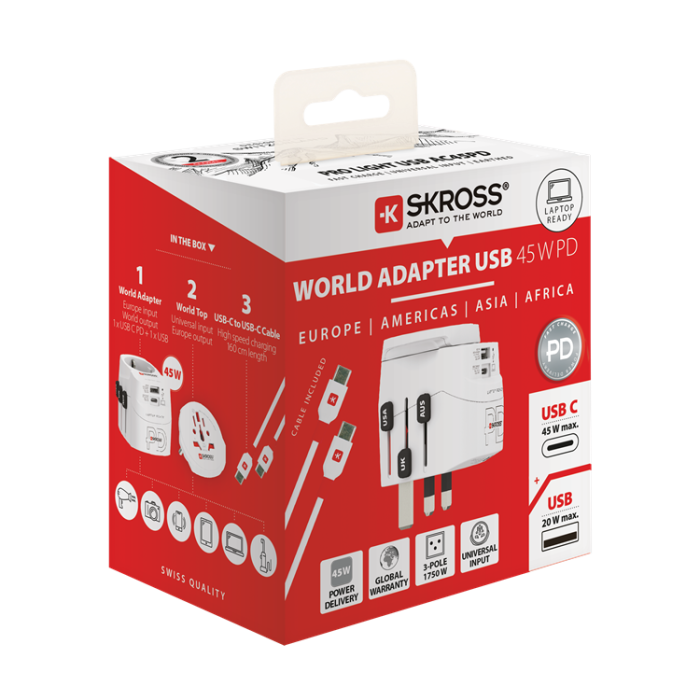 UTGATT1 - SKROSS Reseadapter USB-A/USB-C Pro Light