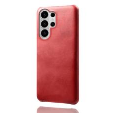 OEM - Samsung Galaxy S26 Ultra Skal PU L&auml;der H&aring;rd PC Skydd - R&ouml;d