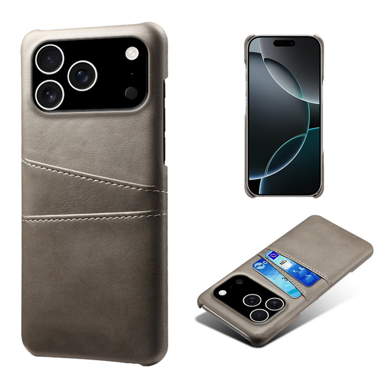 iPhone 17 Pro Mobilskal Korthållare Dual - Grå | 2353 | AlltMobil