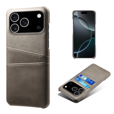 A-One Brand - iPhone 17 Pro Max Mobilskal Korthållare Dual - Grå