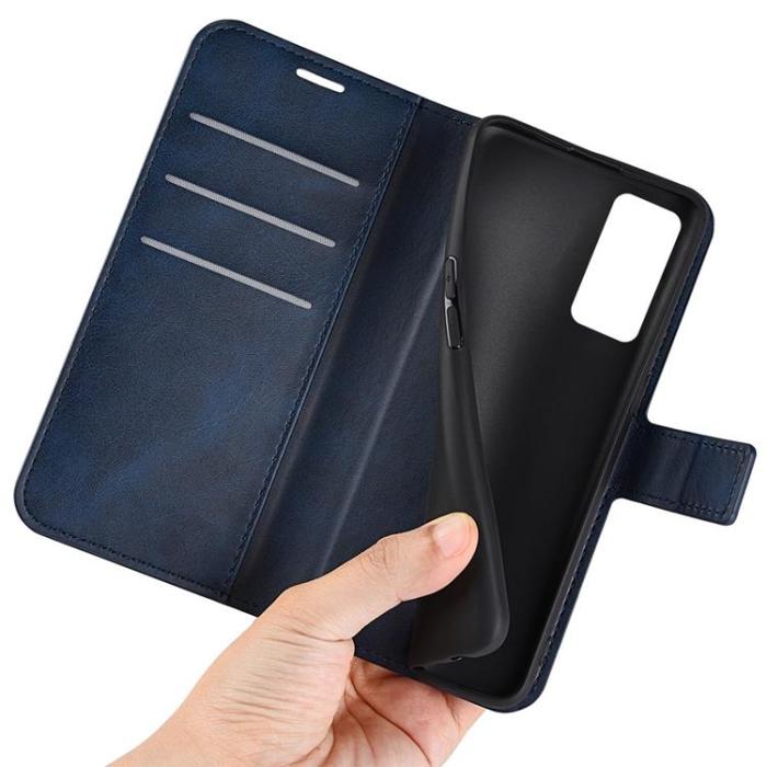 OEM - Magnetic Clasp Plånboksfodral Xiaomi 12 Pro - Blå