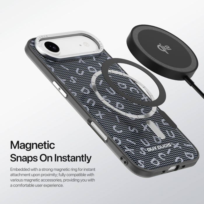 Dux Ducis - DUX DUCIS iPhone Air Mobiskal MagSafe UV Pattern Moro - Svart