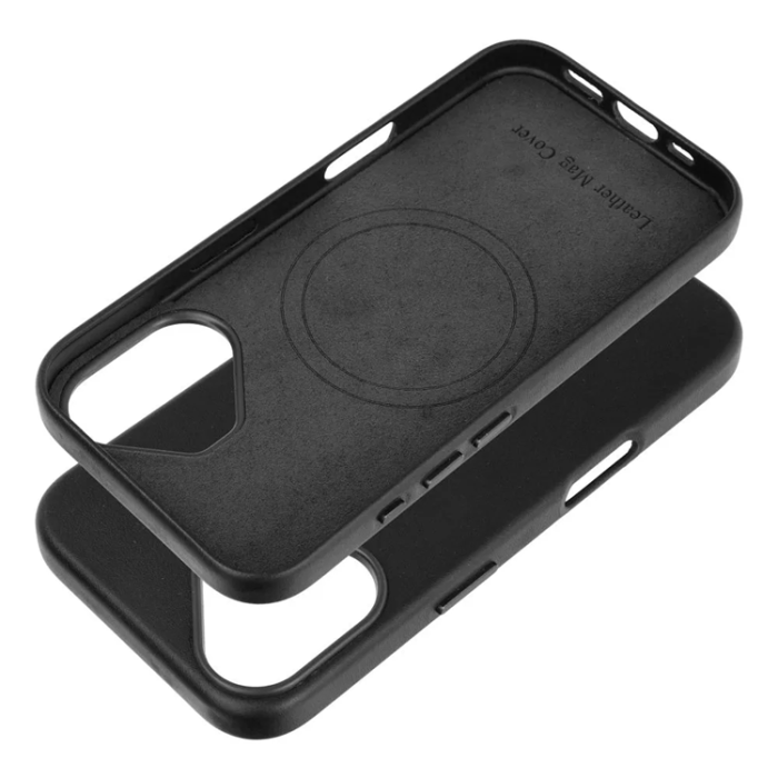 OEM - iPhone 16 Plus Mobilskal Magsafe Läder - Svart