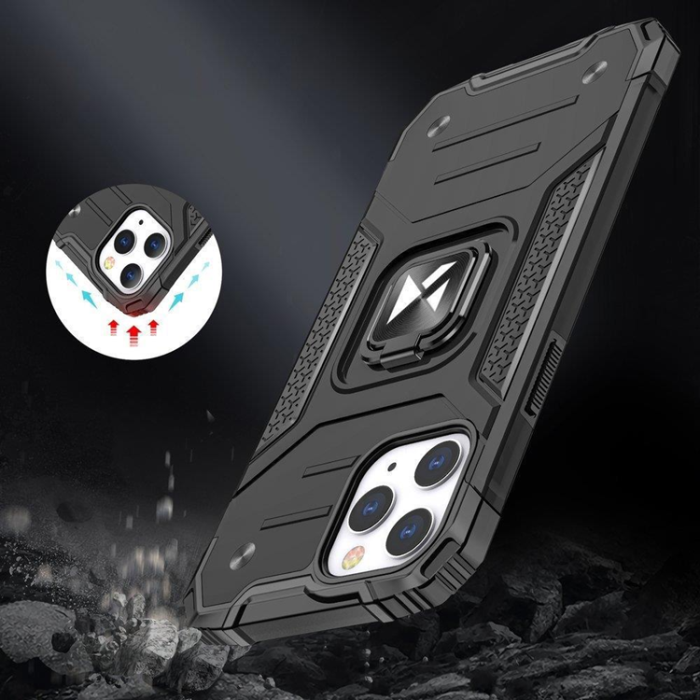 Wozinsky - Wozinsky iPhone 14 Pro Skal Ring Armor - Svart