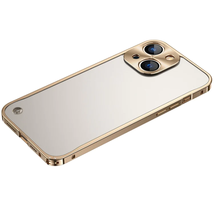 A-One Brand - iPhone 13 Skal Metall Slim - Guld