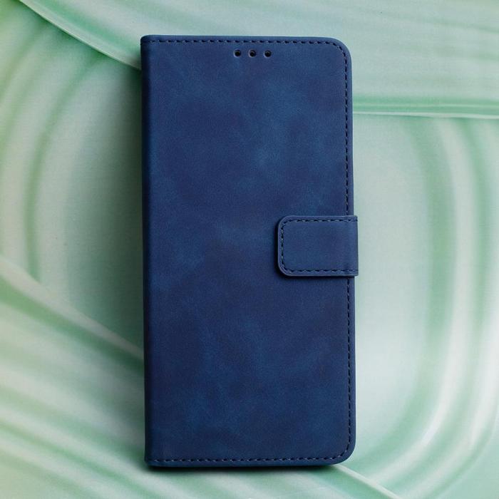 OEM - Elegant Samsung Galaxy A33 5G Smart Velvet Case - Navy Blue