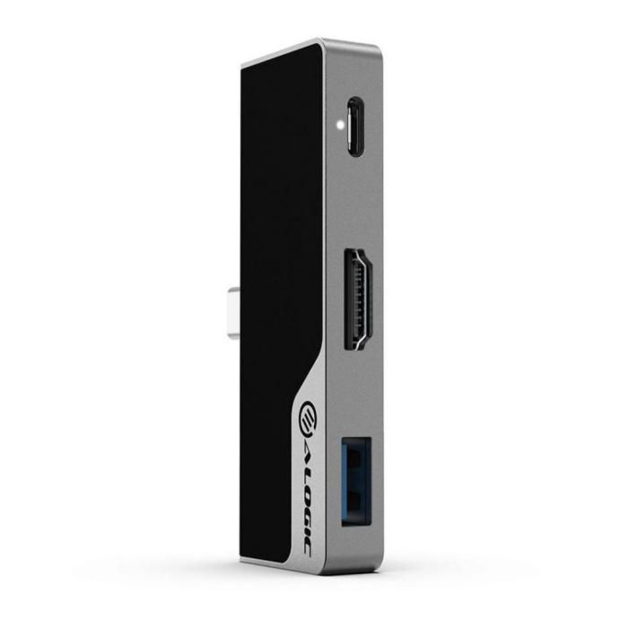 UTGATT1 - ALOGIC Ultra USB-C Dock NANO MINI - HDMI, USB, Audio och 60W PD - Grå