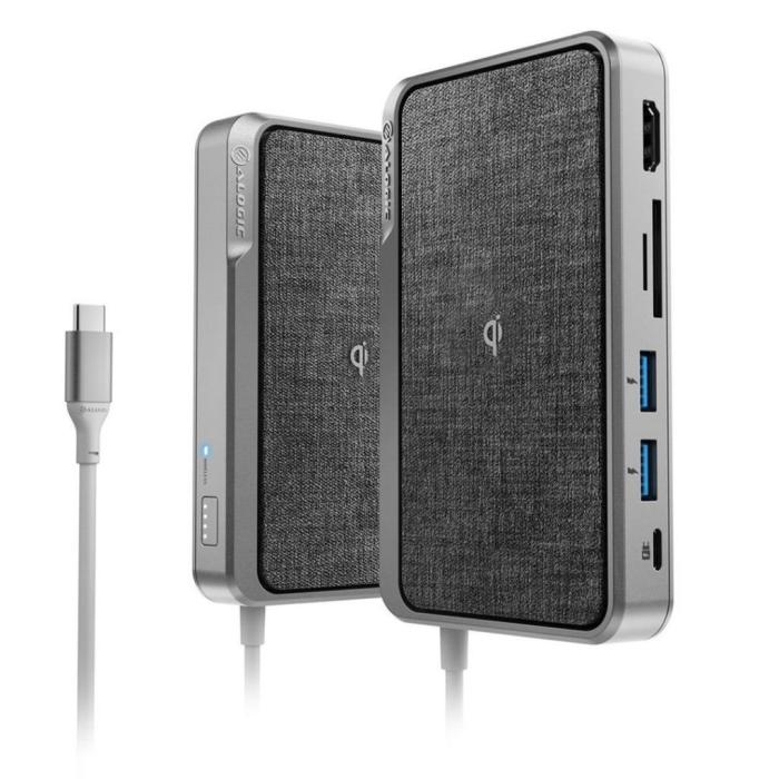UTGATT1 - ALOGIC Ultra USB-C Dock WAVE - Qi laddare, powerbank 5000 mAh och USB-C hub