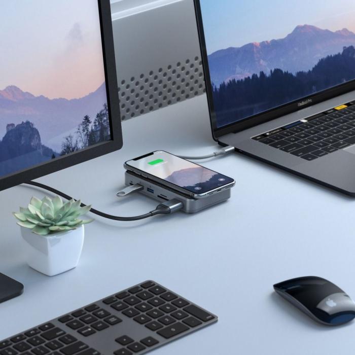 UTGATT1 - ALOGIC Ultra USB-C Dock WAVE - Qi laddare, powerbank 5000 mAh och USB-C hub